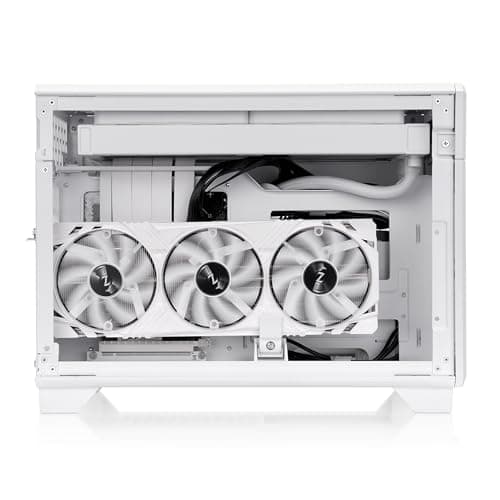 Thermaltake TR100 Mini-ITX Desktop White Mesh Side Panel, USB 3.2 Gen 2 Type-C, USB 3.2 Gen 1 Type-A image