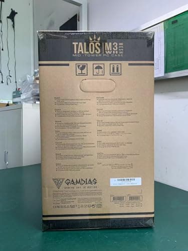GAMDIAS Talos M3 Mesh ATX Mid Tower White Tempered Glass image