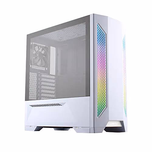Lian Li LANCOOL II-W ATX Mid Tower White / Black Tempered Glass Side Panel image