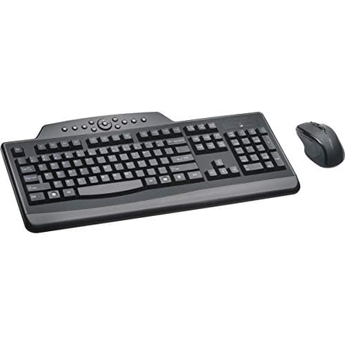 Kensington Pro Fit Wireless Media Desktop Set Ergonomic Keyboard with Optical Mouse image