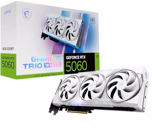 MSI GeForce RTX 5060 8G GAMING TRIO OC WHITE image