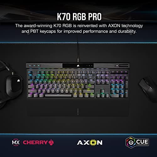Corsair K70 RGB PRO Wired Cherry MX Red Mechanical Gaming Keyboard image