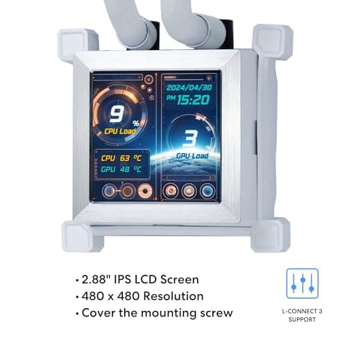 Lian Li HydroShift Water 360mm LCD RGB 79.9 CFM White image