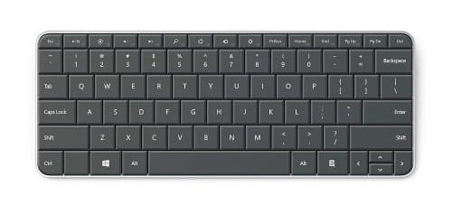Microsoft PL2 Wedge Mobile Bluetooth Mini Keyboard image