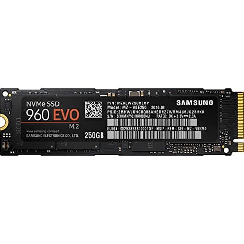 Samsung 960 Evo 250GB SSD M.2-2280 PCIe 3.0 x4 NVMe main image