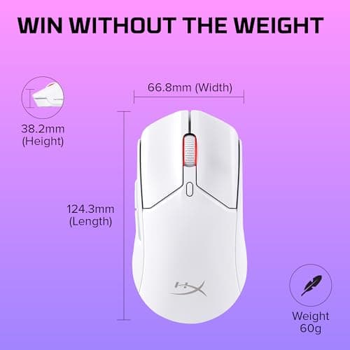 HP HyperX Pulsefire Haste 2 Wireless/Bluetooth/Wired Optical Mouse image