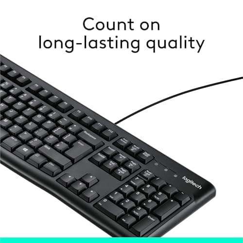 Logitech K120 UK Layout Wired Standard Keyboard image