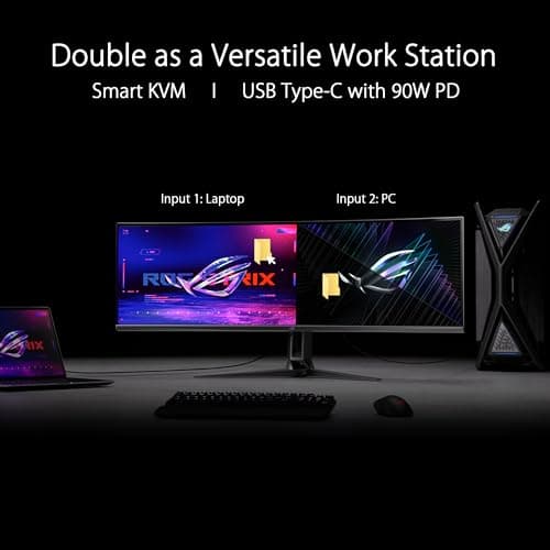 Asus ROG Swift OLED PG49WCD 49" 5120x1440 144Hz QD-OLED Curved Monitor image