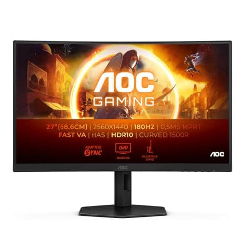 AOC CQ27G4X 27" 1440p 180Hz VA Curved Monitor main image
