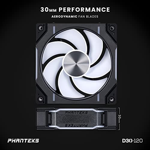 Phanteks D30-120 120mm Black PWM RGB Reversed image