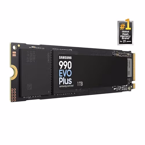 Samsung 990 EVO Plus 1TB M.2-2280 SSD PCIe 5.0 X2 NVMe image