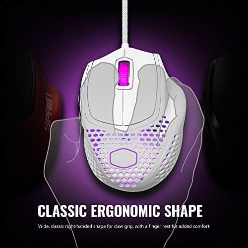 Cooler Master MM720 Glossy White Wired Optical Mouse image