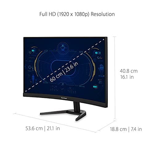 ViewSonic VX2468-PC-MHD 24" 1080p 165Hz VA Curved Monitor image