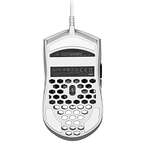 Cooler Master MM710 Glossy White Wired Optical Mouse image