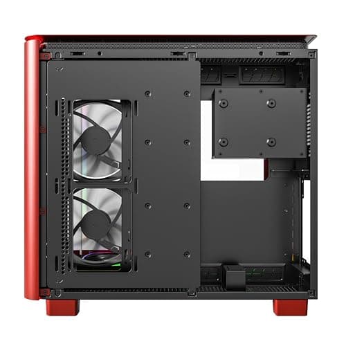 Montech KING 95 PRO ATX Mid Tower Red / Black Tempered Glass Side Panel with USB 3.2 Gen 2 Type-C and USB 3.2 Gen 1 Type-A image