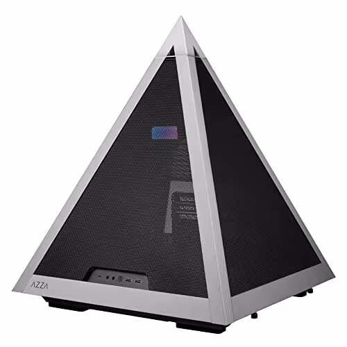 Azza Pyramid ATX Mid Tower Silver / Black Mesh Side Panel image