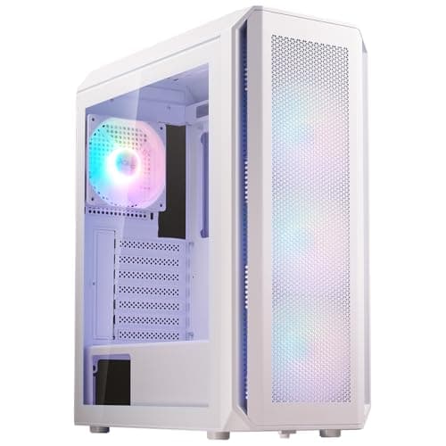 ADATA XPG VALOR AIR PLUS ARGB ATX Mid Tower White with Tempered Glass Side Panel and USB 3.2 Gen 1 Type-A main image