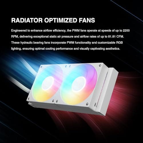 GAMDIAS CHIONE P5 Water 240mm 81.81 CFM White image