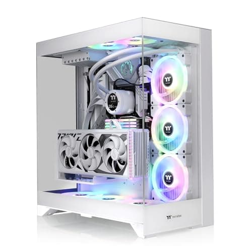 Thermaltake CTE E550 ATX Mid Tower White Tempered Glass Side Panel image