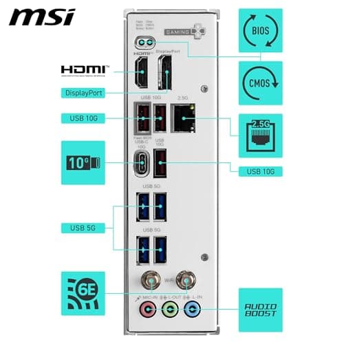 MSI B850M GAMING PLUS WIFI6E AM5 DDR5 Micro ATX image