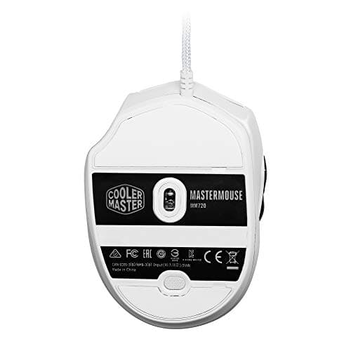 Cooler Master MM720 Glossy White Wired Optical Mouse image