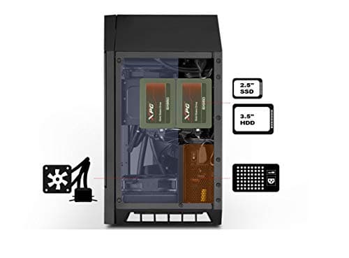 Silverstone Lucid LD03 Mini-ITX Tower Tinted Tempered Glass Side Panel image