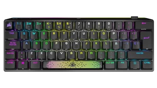Corsair K70 PRO MINI RGB Wireless/Wired/Bluetooth Cherry MX Red Mechanical Gaming Keyboard image