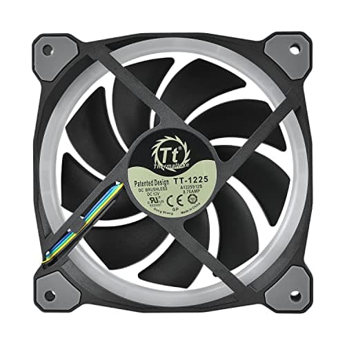 Thermaltake Riing Plus TT 120mm Black Addressable RGB PWM 48.34 CFM 5-Pack image
