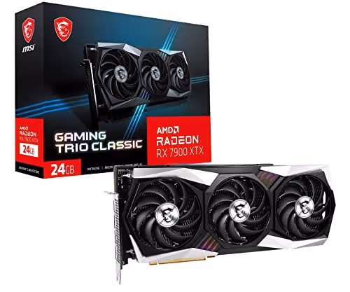 MSI GAMING TRIO CLASSIC Radeon RX 7900 XTX 24GB GDDR6 Black / Silver image