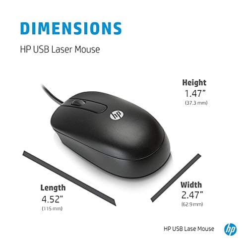 HP H4B81AA Wired Laser Mouse image