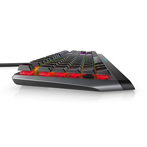 Dell Alienware AW510K Dark side of the moon RGB Wired Cherry MX Low Profile Red Gaming Keyboard image