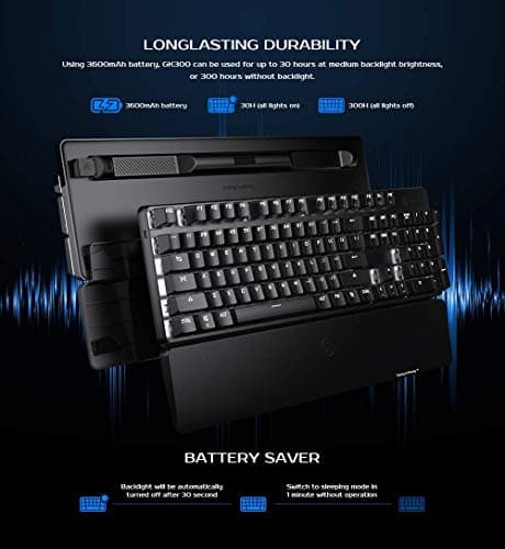 GameSir GK300-GY TTC Blue Wireless Gaming Keyboard image