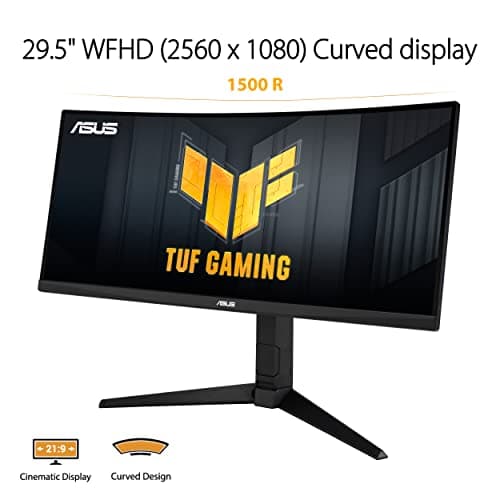 Asus TUF Gaming VG30VQL1A 29.5" 2560x1080 200Hz VA Curved Monitor image