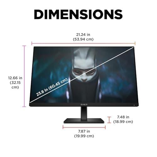 HP OMEN 24 23.8" 1080p 165Hz IPS Monitor image