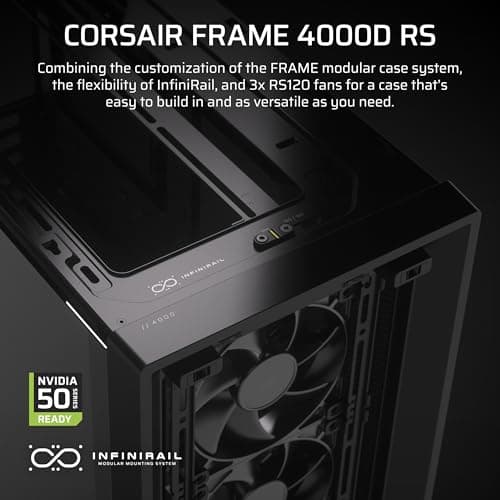 Corsair FRAME 4000D RS Modular ATX Mid-Tower PC Case - Black image
