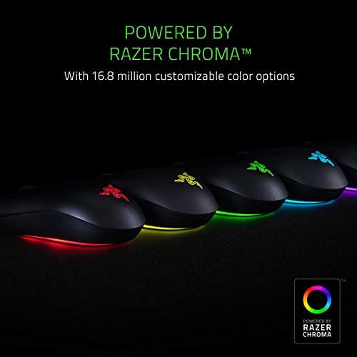 Razer Abyssus Essential: True 7,200 DPI Optical Sensor - 3 Hyperesponse Buttons - Powered by Razer Chroma - Ambidextrous Ergonomic Gaming Mouse (Renewed) image