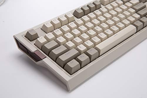 Ajazz AK510 Retro Mechanical Gaming Keyboard - PBT SP Spherical Keycaps - Classic Grey-White Matching - RGB Backlight - Brown Switches image