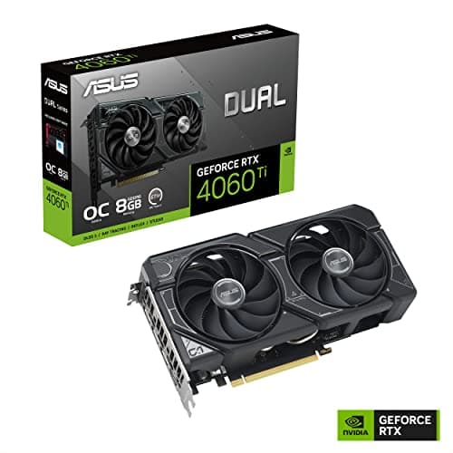 Asus GeForce RTX 4060 Ti DUAL OC 8GB GDDR6 Black image