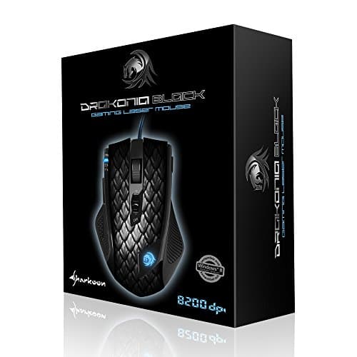 SHARKOON Drakonia Black Wired Laser Gaming Mouse image