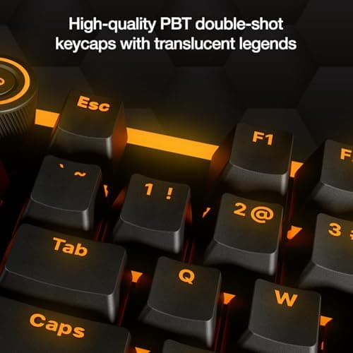 be quiet! Light Mount RGB Wired Silent Orange Linear Gaming Keyboard image