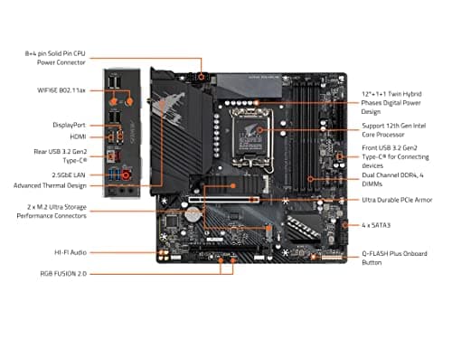 Gigabyte B660M AORUS ELITE AX DDR4 Micro ATX image