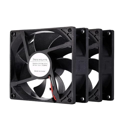 90mm 92mm Computer PC Case Fan 2 Wire 3pin 12v Dc Cooling Fan with Extra 2Pin 4Pin Connectors 2000RPM 2-Pack image