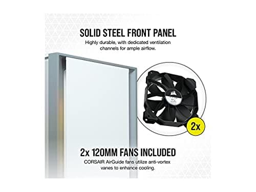 Corsair 4000D Tempered Glass Mid-Tower ATX Case - White image