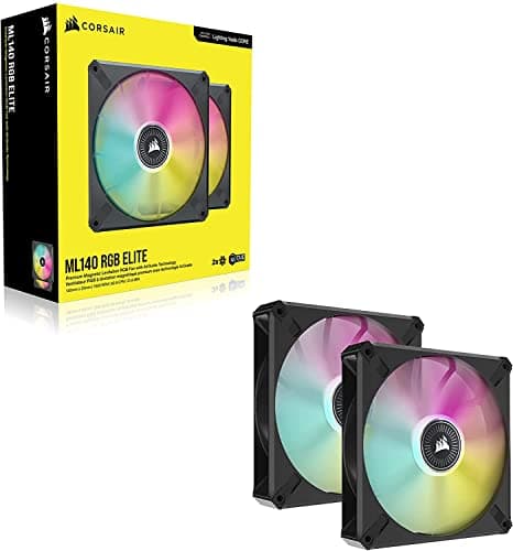 Corsair iCUE ML RGB ELITE Premium 140mm White Addressable RGB PWM 82.9 CFM image