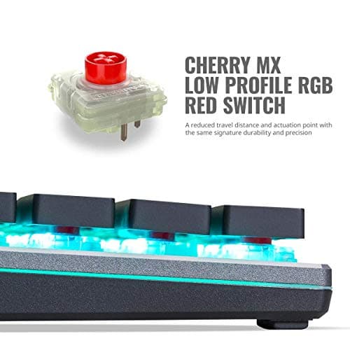 Cooler Master SK630 RGB Wired Cherry MX Low Profile Red Gaming Keyboard image