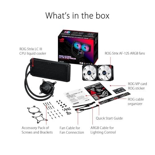 Asus ROG STRIX LC III Water ARGB 70.38 CFM 240mm Black image