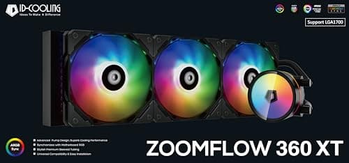 ID-COOLING ZOOMFLOW 360 XT 68.2 CFM Water 360mm Black image