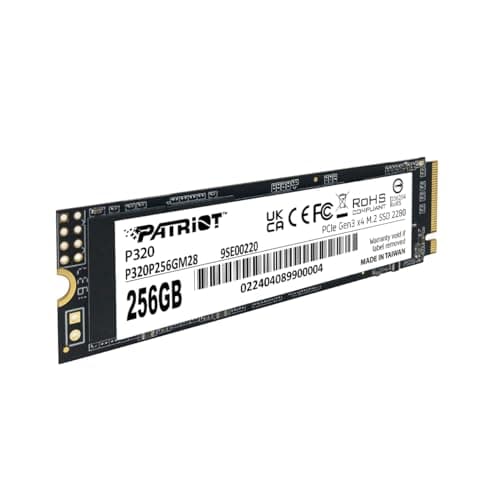 Patriot P320 256GB M.2-2280 SSD PCIe 3.0 x4 NVMe image