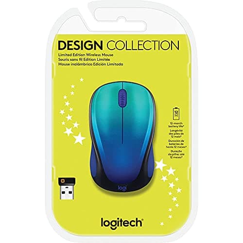 Logitech M317 Blue Aurora Wireless/Wired Optical Mouse image