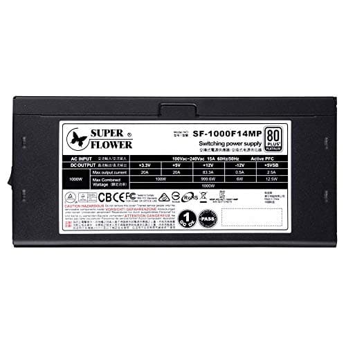 Super Flower Leadex Platinum SE 1000W Fully Modular 80+ Platinum Certified ATX image